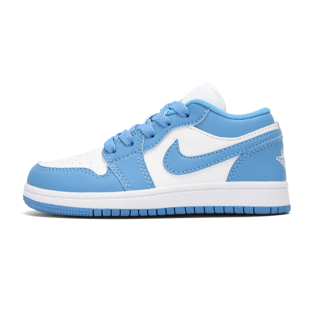 Qiaoyi low-top shoelaces" white, sky blue"