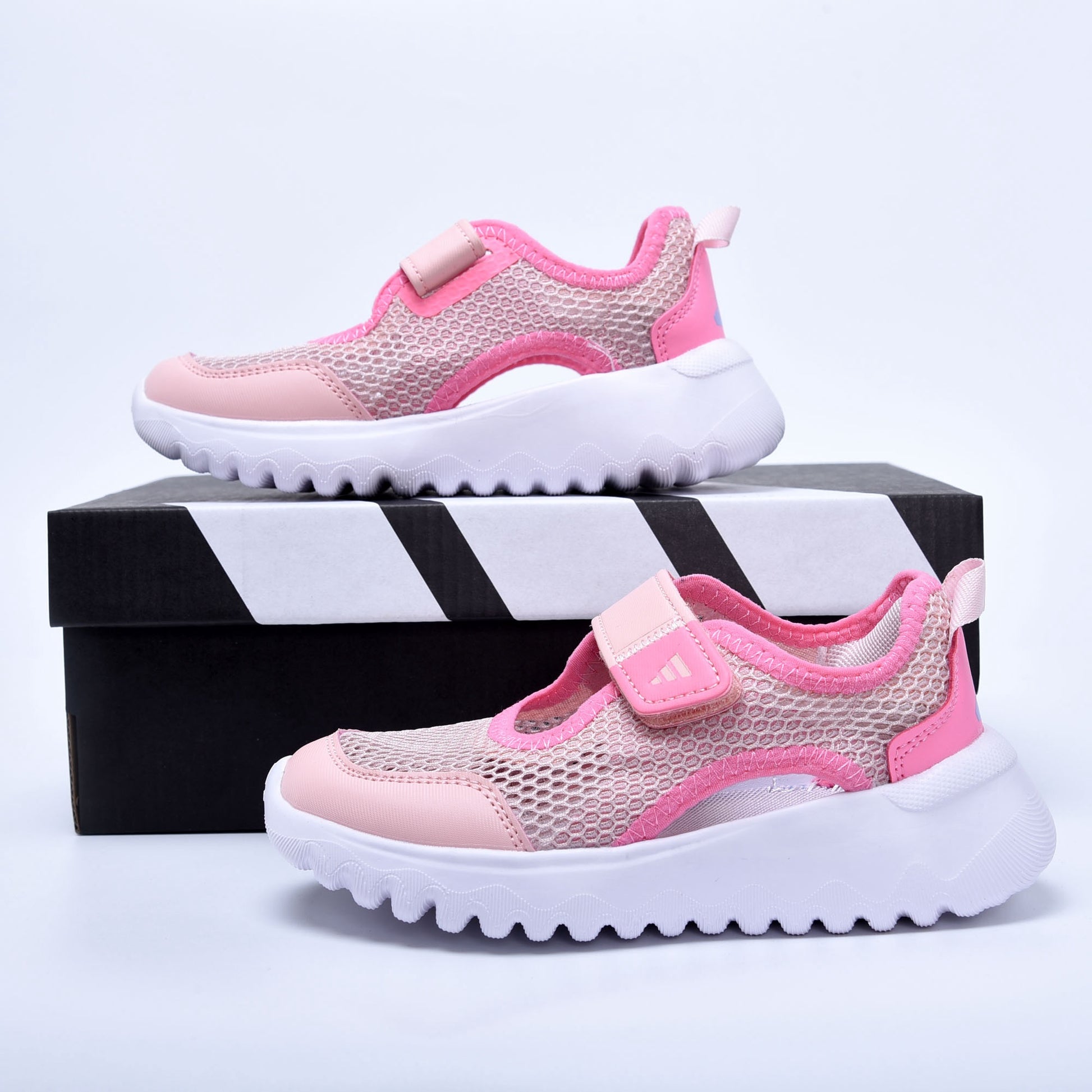 Adidas mesh single buckle sandals "Pink"