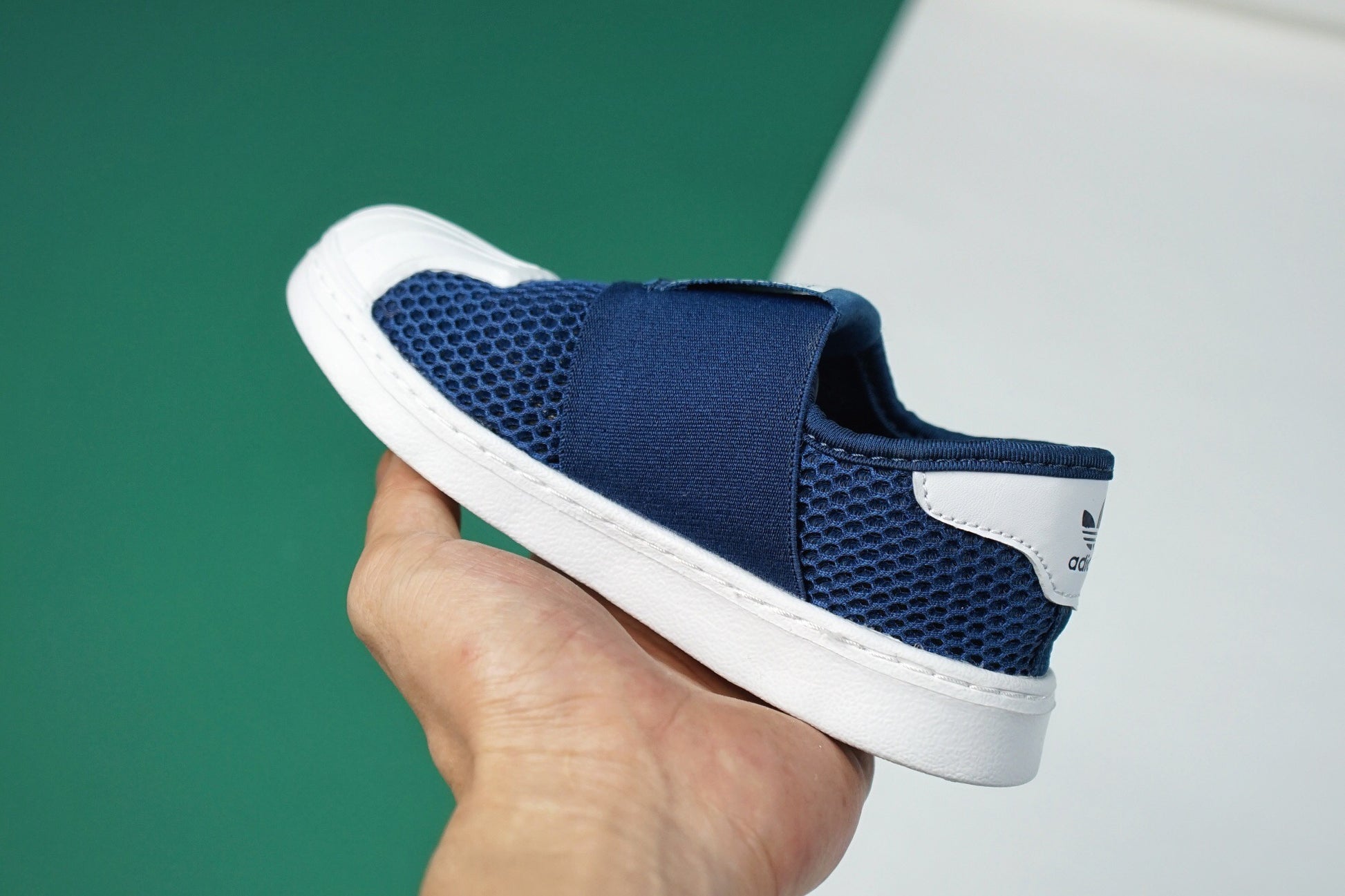 AD one-step soft shell mesh bandage shoes" navy"