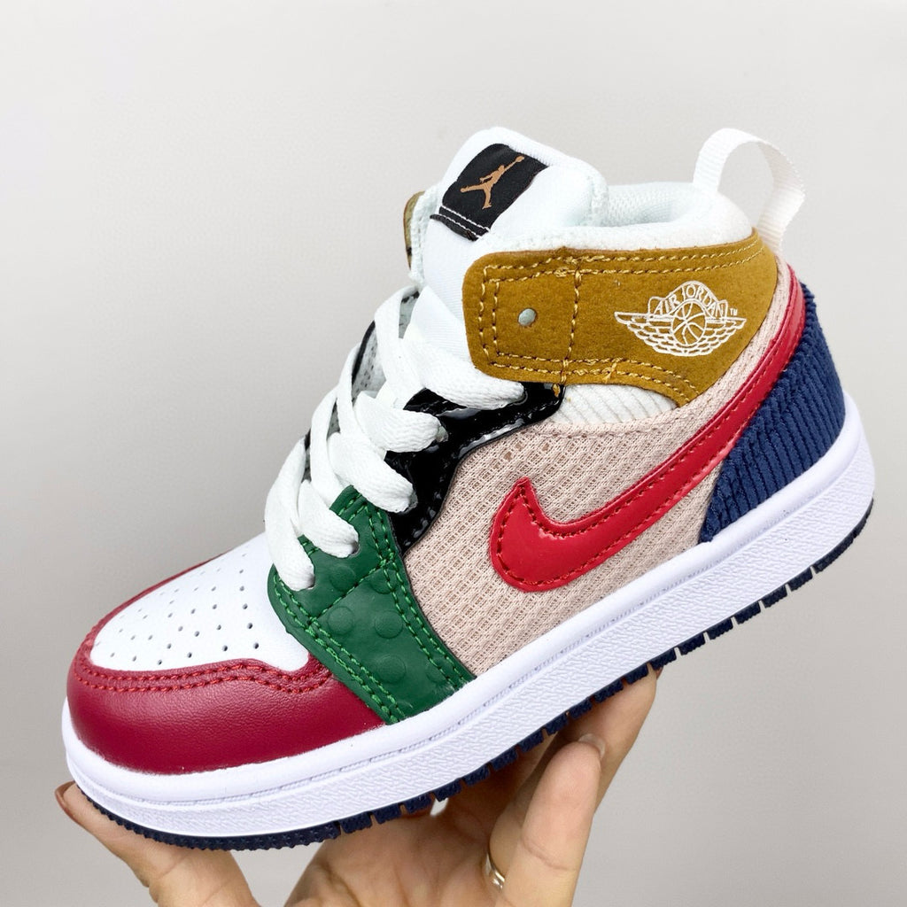 Joe 1 new color children's shoes" white, green, red"