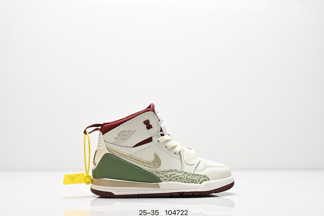 Jordan 312 children's shoes"  light cream, & olive green"
