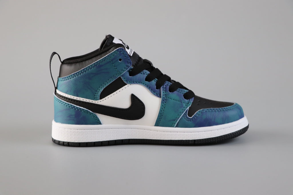 AJ-112" white, black, blue"