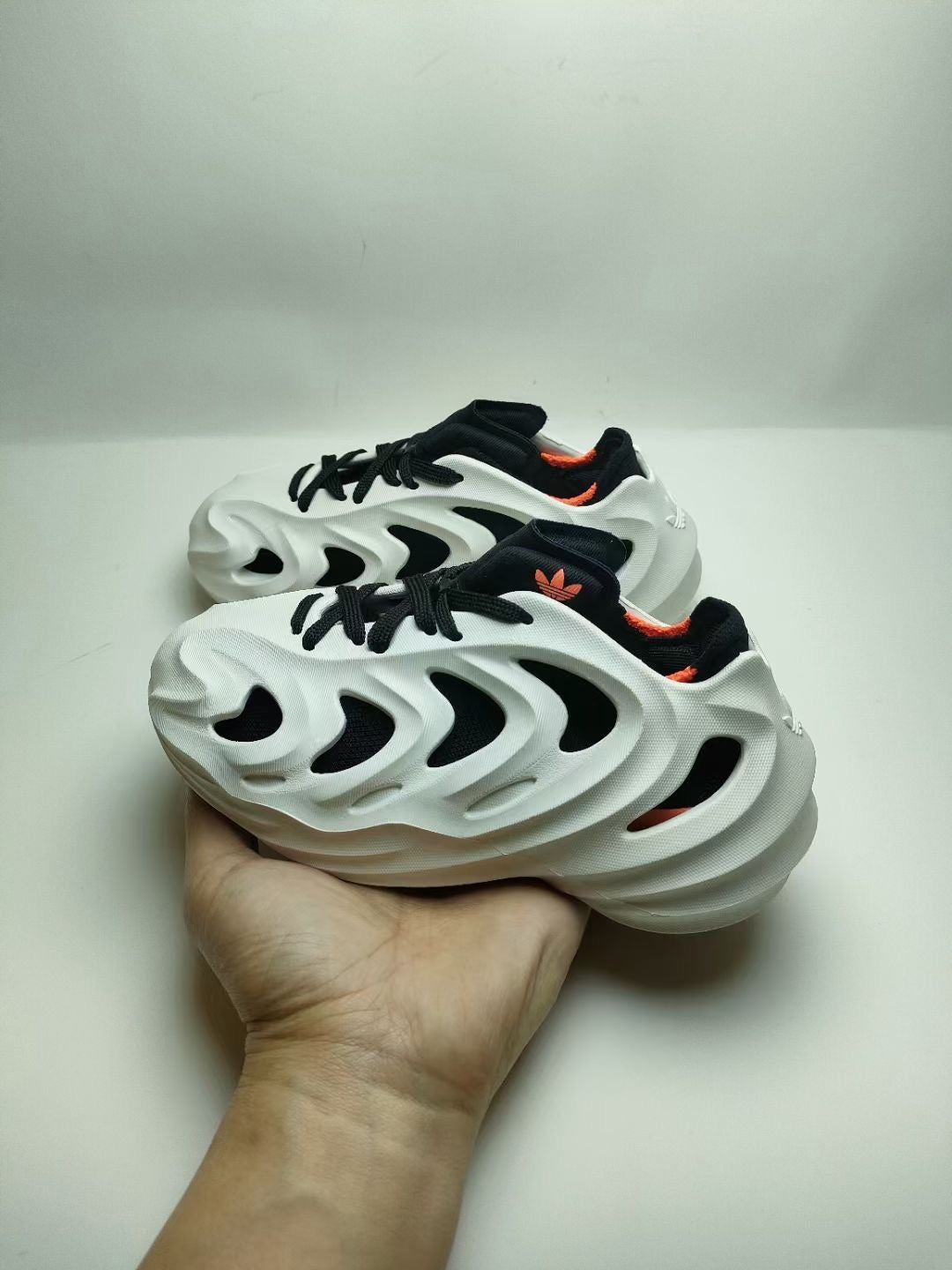 ADIDAS clover adiFOM boys and girls hole shoes " light gray"