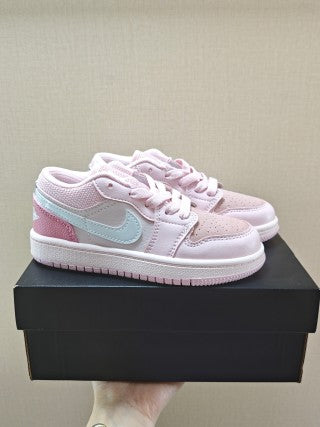 Qiao Yizhuan G version low-top children's lace-up sports shoes" pink"