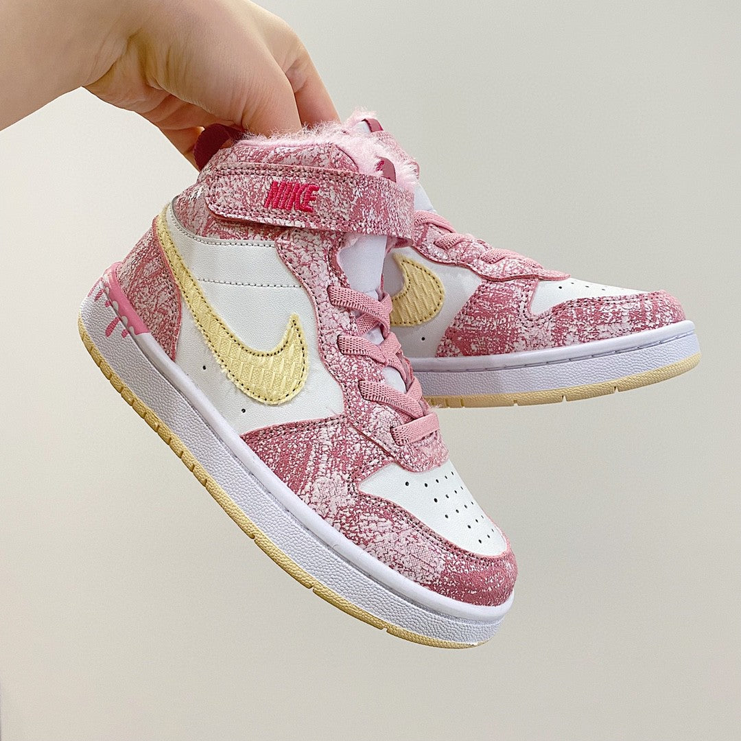 NIKE COURT Borough Mid2 JUN Air Force Workwear" pink, white"
