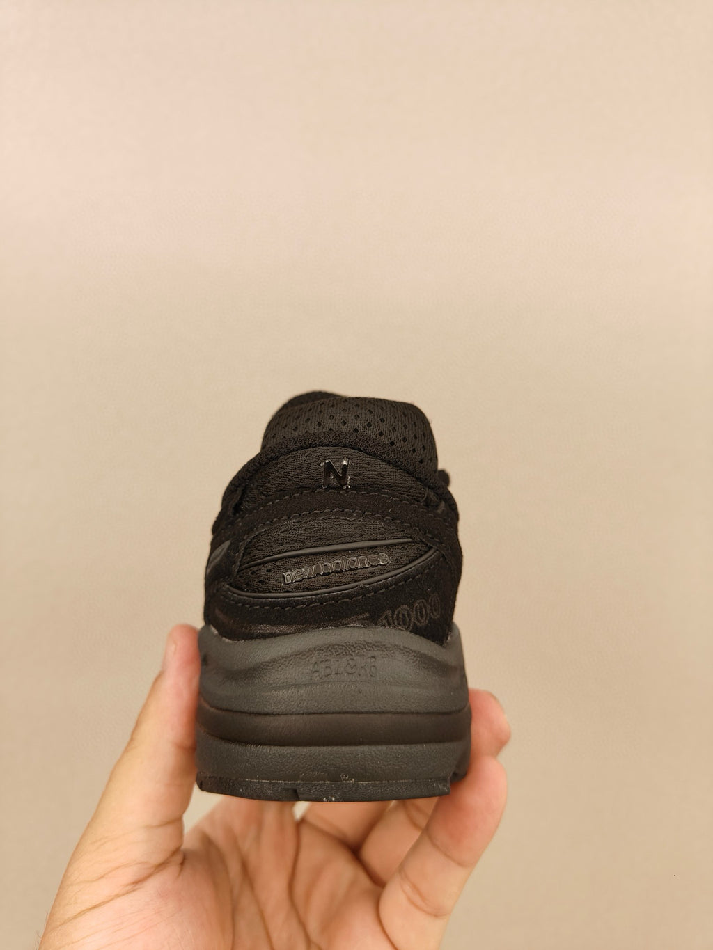 NB1000 lace-up children's shoes" black"