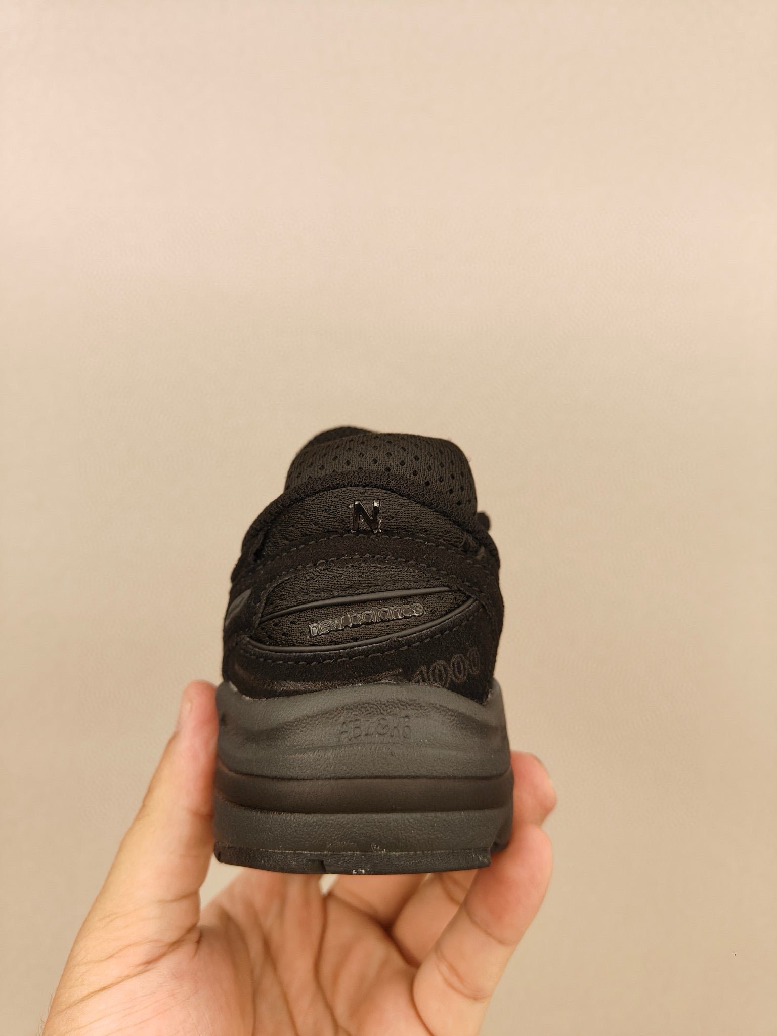 NB1000 lace-up children's shoes" black"