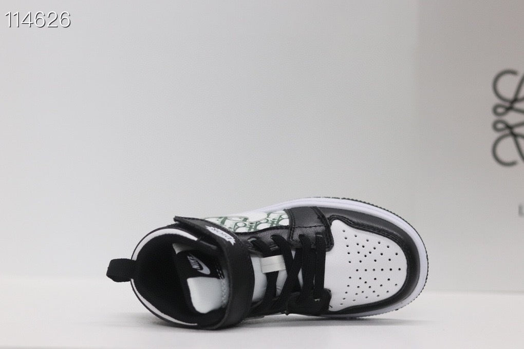 Joe's high-top Velcro children's shoes" white, black"