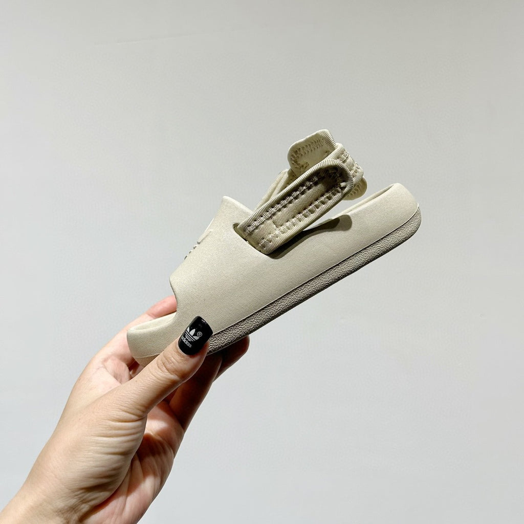 Adidas clover soft thick sole" beige"