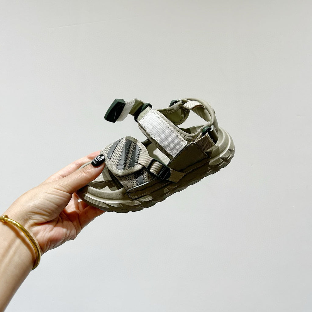 Adidas Velcro children's beach sandals"  light, muted green"