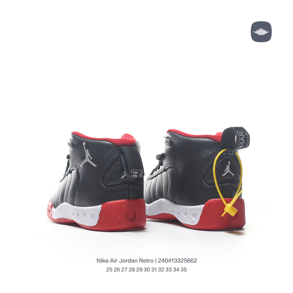 Jordan Retro-combat basketball shoes " black, red"