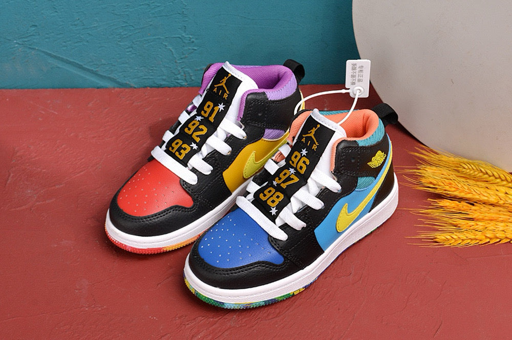 Jordan AJ1 children's shoes" seceral colors"