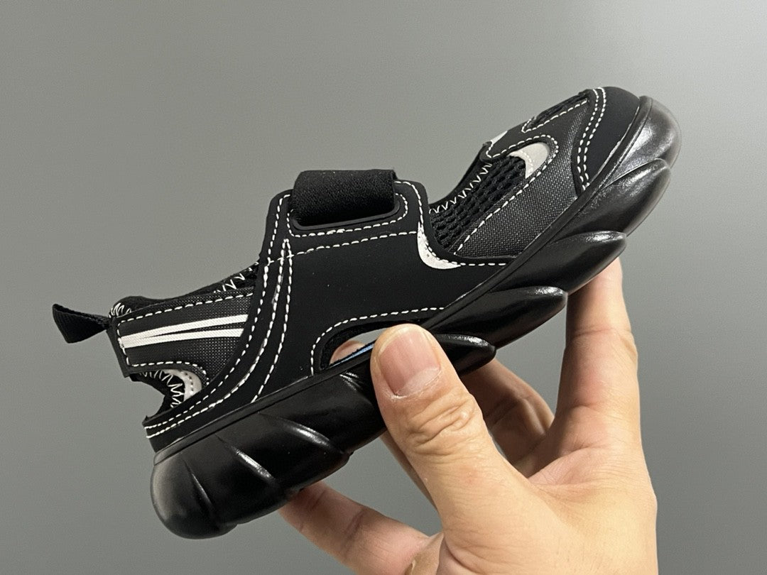 NB new 920 Mary Jane mesh stitching Velcro children's sandals" black"