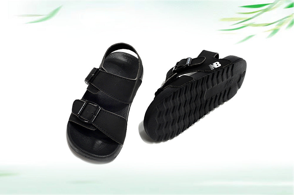 G version of Birkenstock Velcro sandals for children" black"
