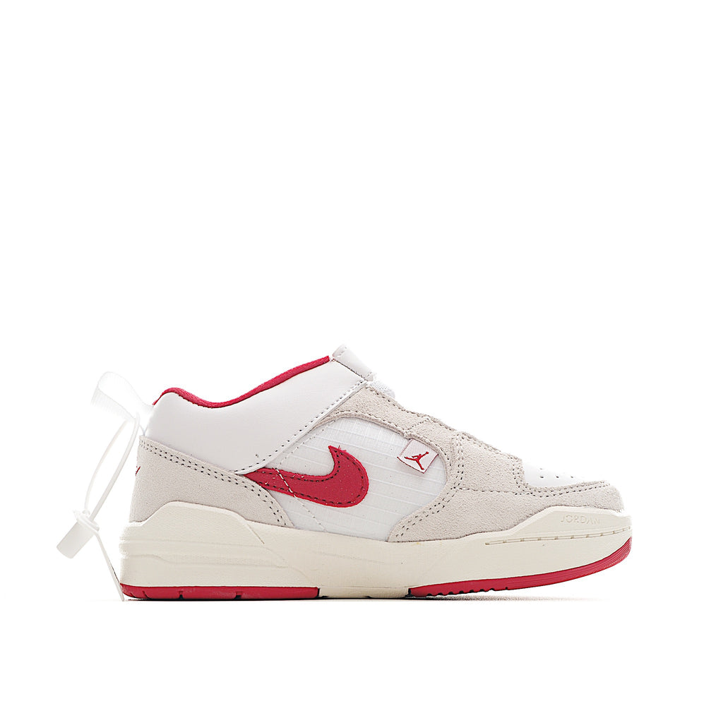 NK Jordan 90 children's casual shoes" light gray, red"