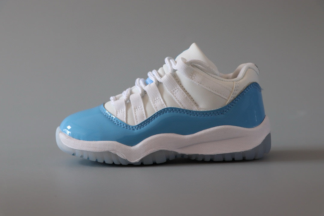 Joe 11 low-top children's shoes" white, sky blue"