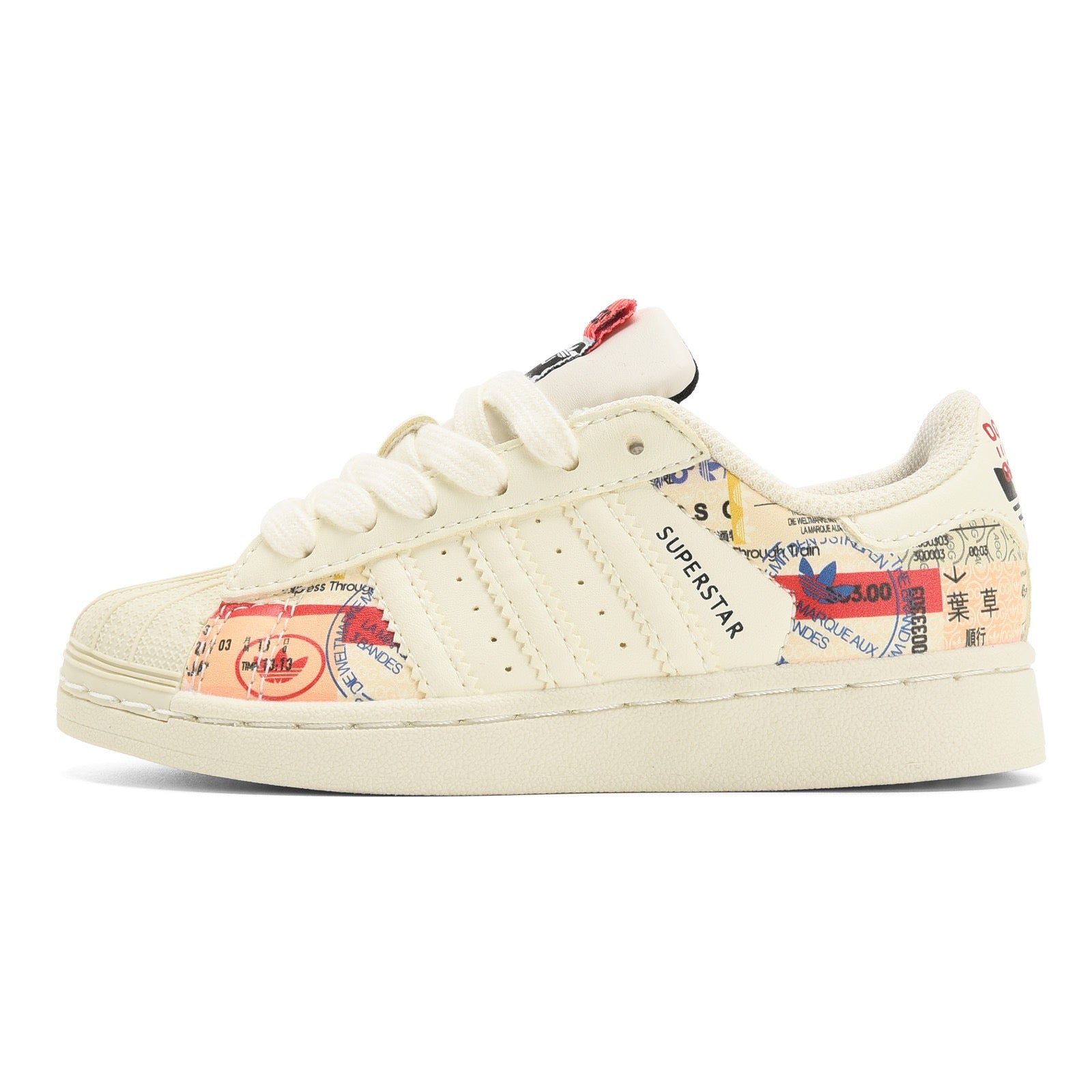 Adidas shell toe lace-up sneakers