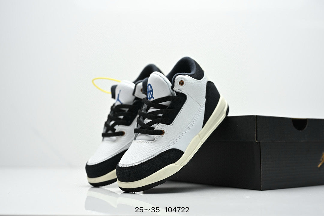 Joe 3" white, black, cream"