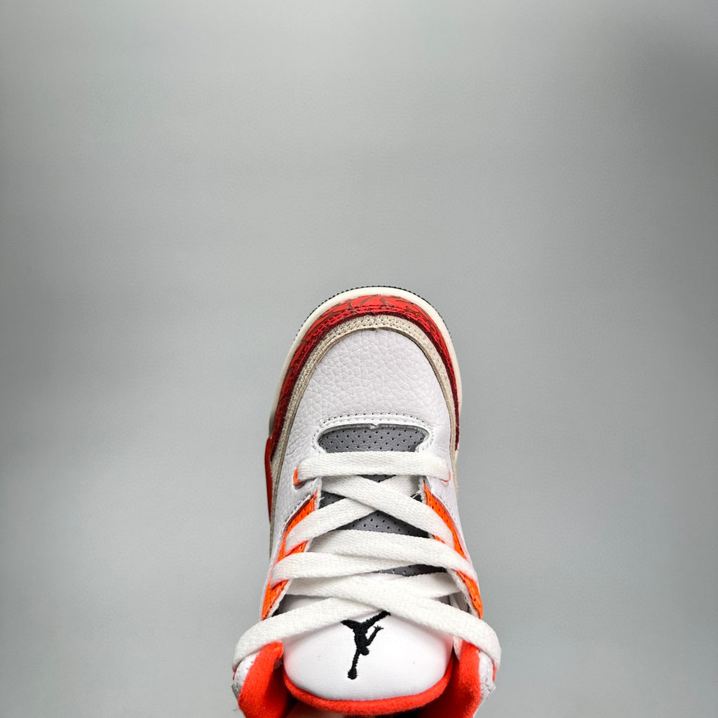 Jordan 3 children's shoes" white, red"