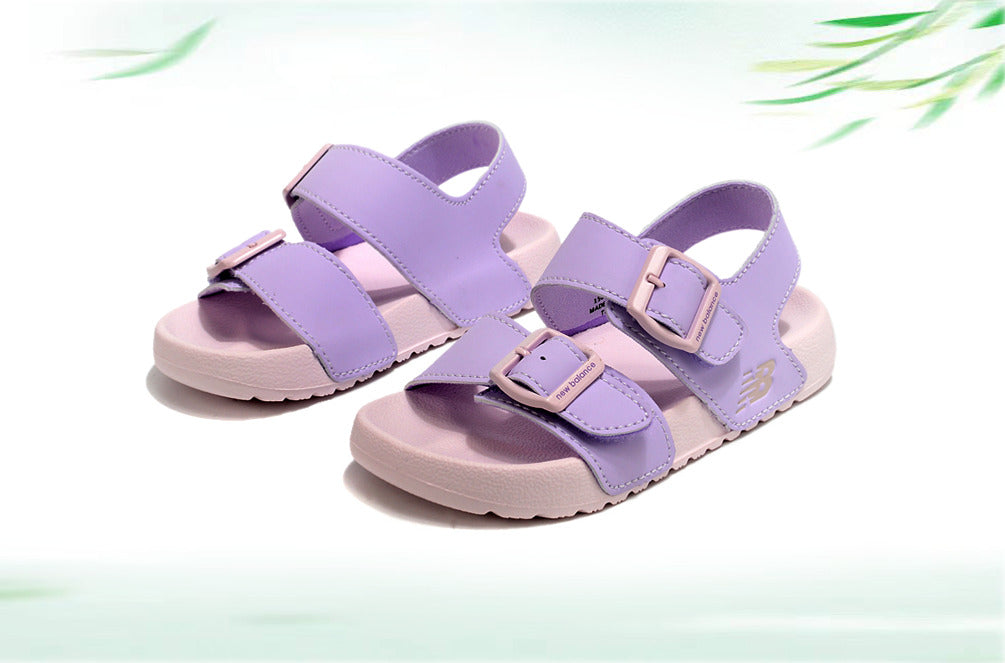 G version of Birkenstock Velcro sandals for children" purple"