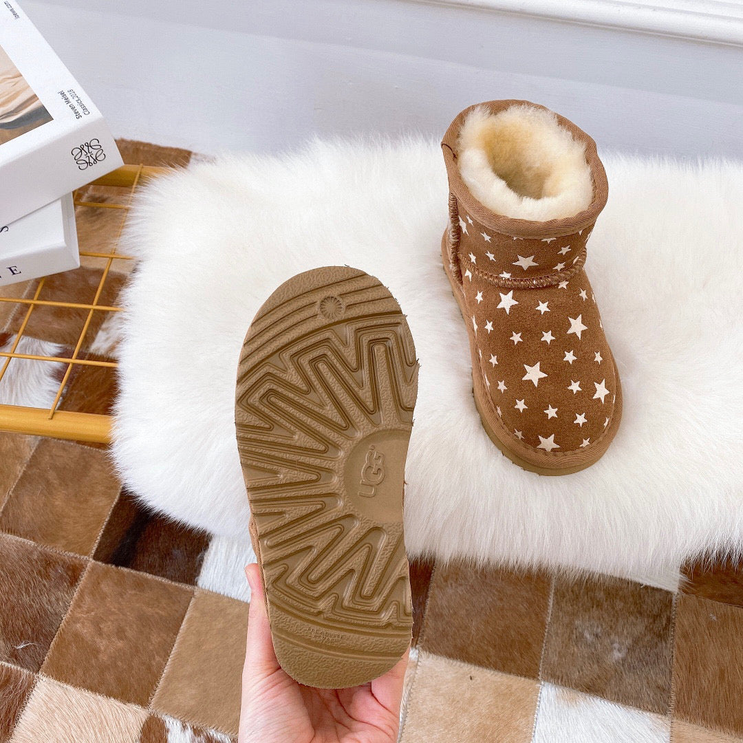 UGG5854 luminous little star children's shoes" brown"