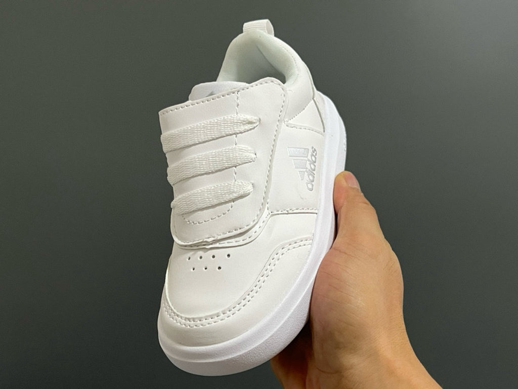Adidas Little Dragon joint Velcro children's shoes" white"