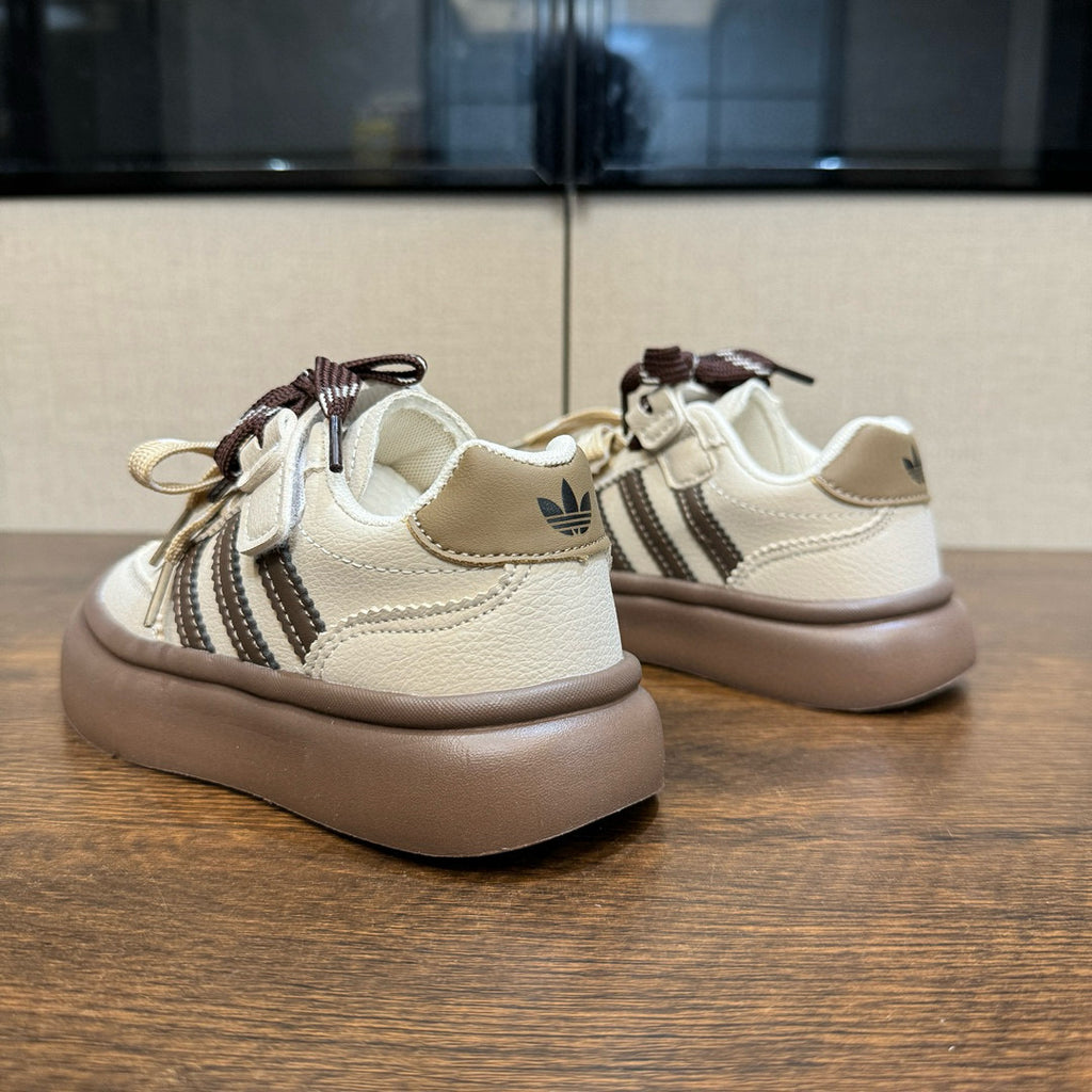 Adidas training invisible Velcro sneakers" cream, brown"