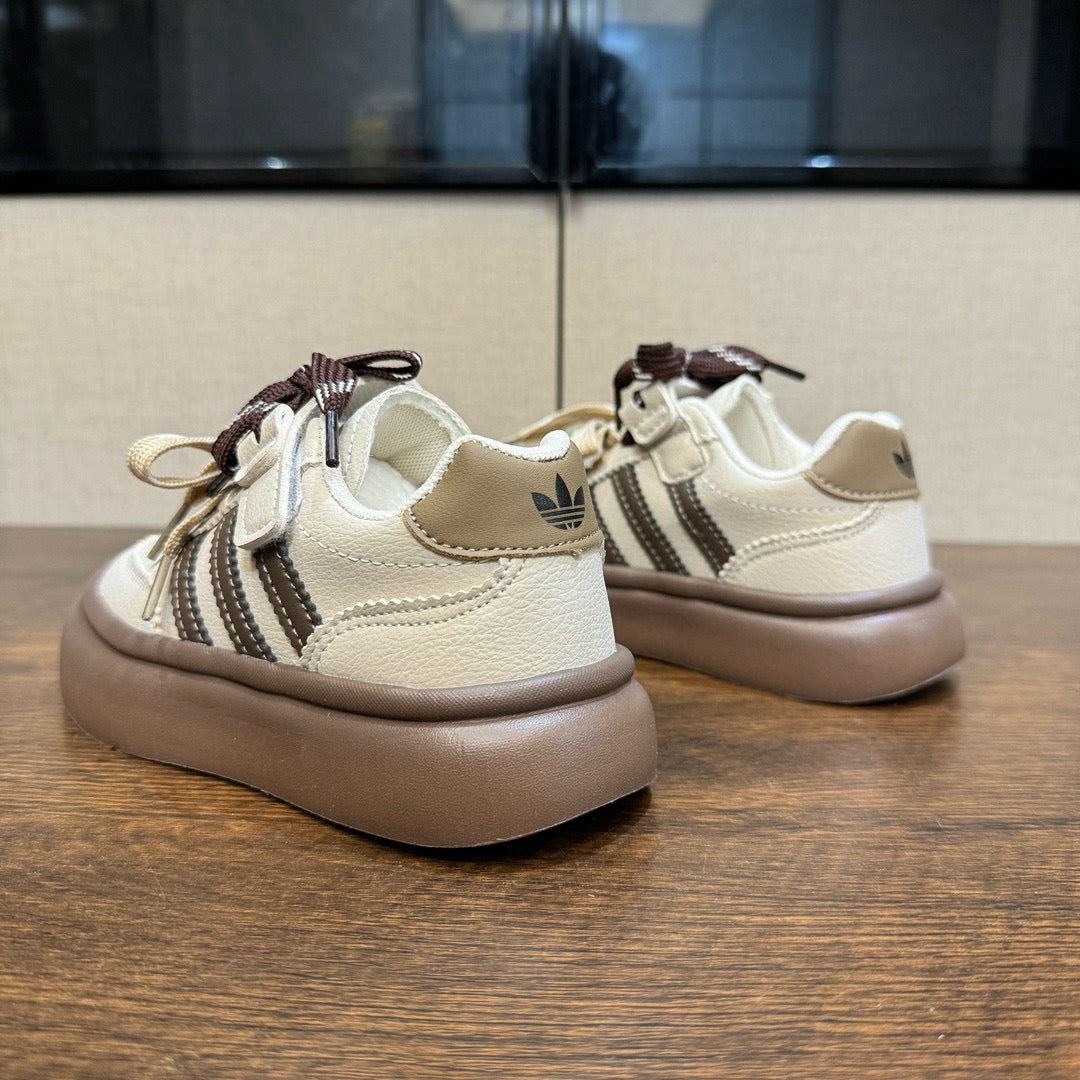 Adidas training invisible Velcro sneakers" cream, brown"