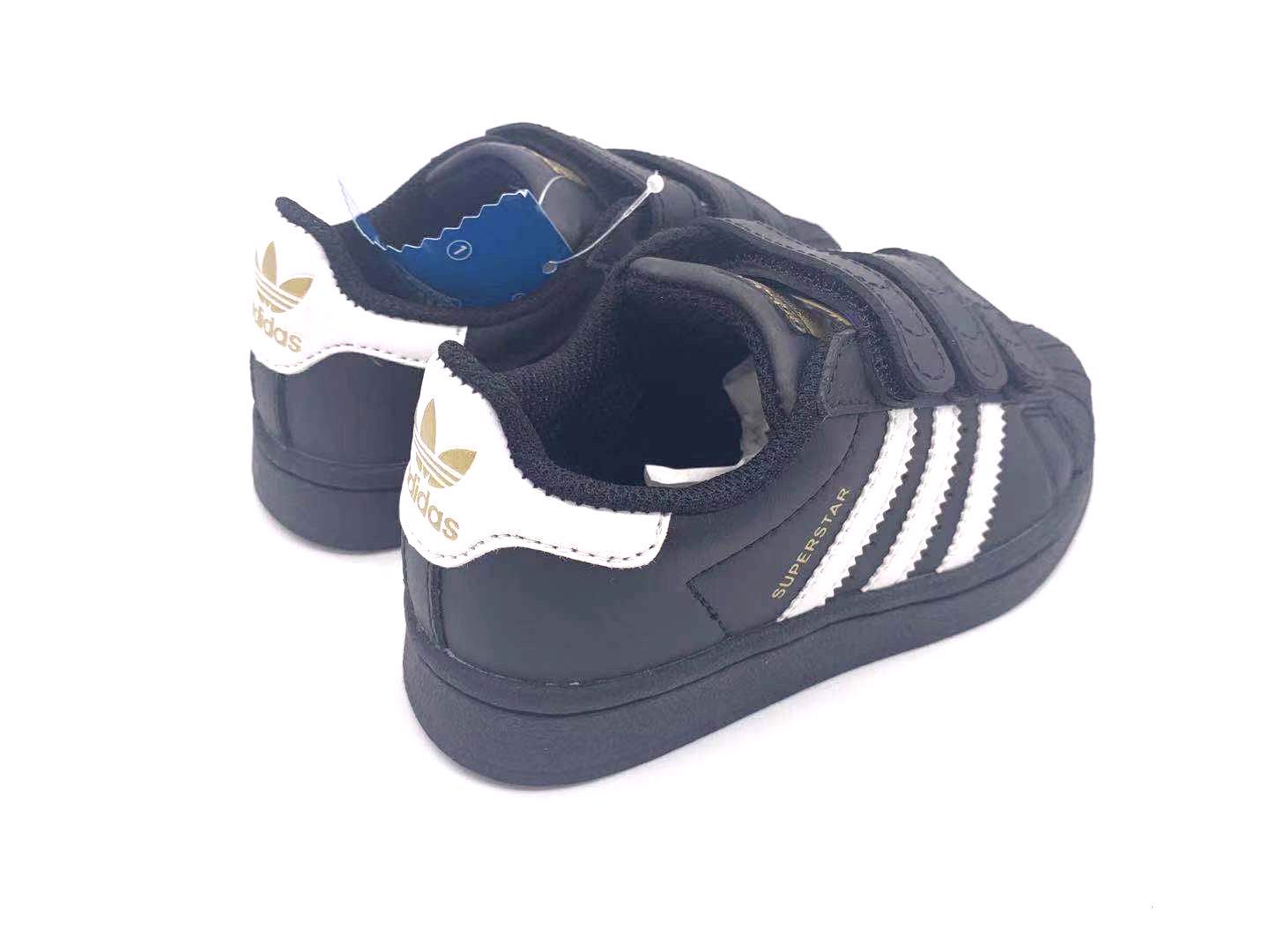 Adidas classic shell toe children's shoes" black"