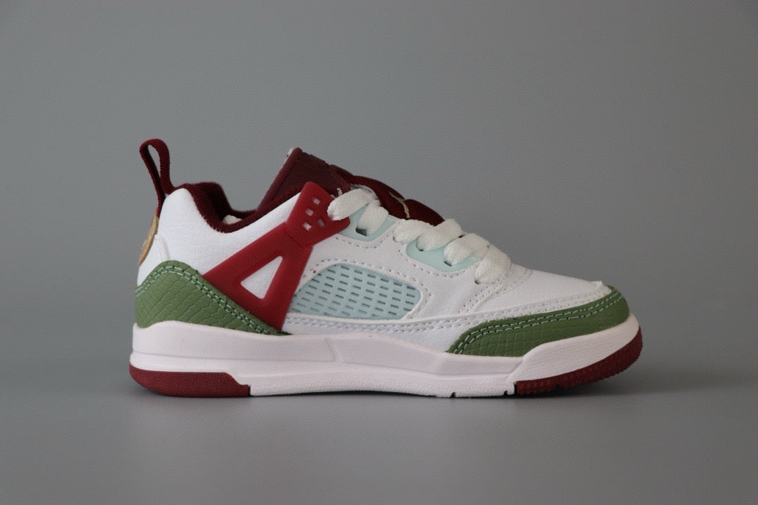 Jordan 3.5 children's shoes" white, green, burgundy"