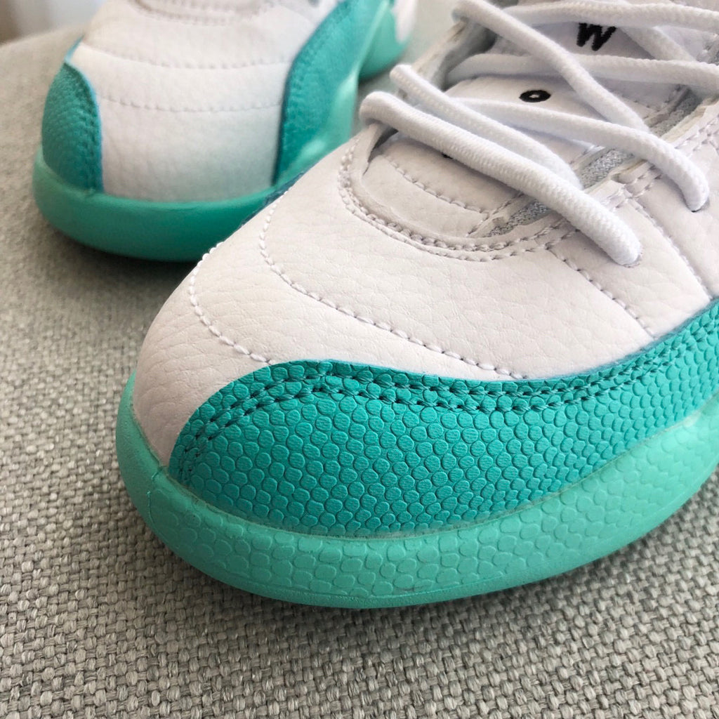 Joe 12 high quality children's shoe" white and turquoise"