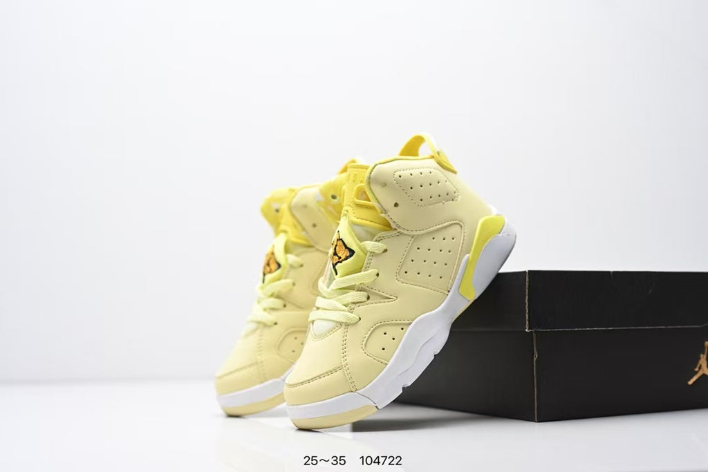 Joe 6 split leather children's shoes "yellow"