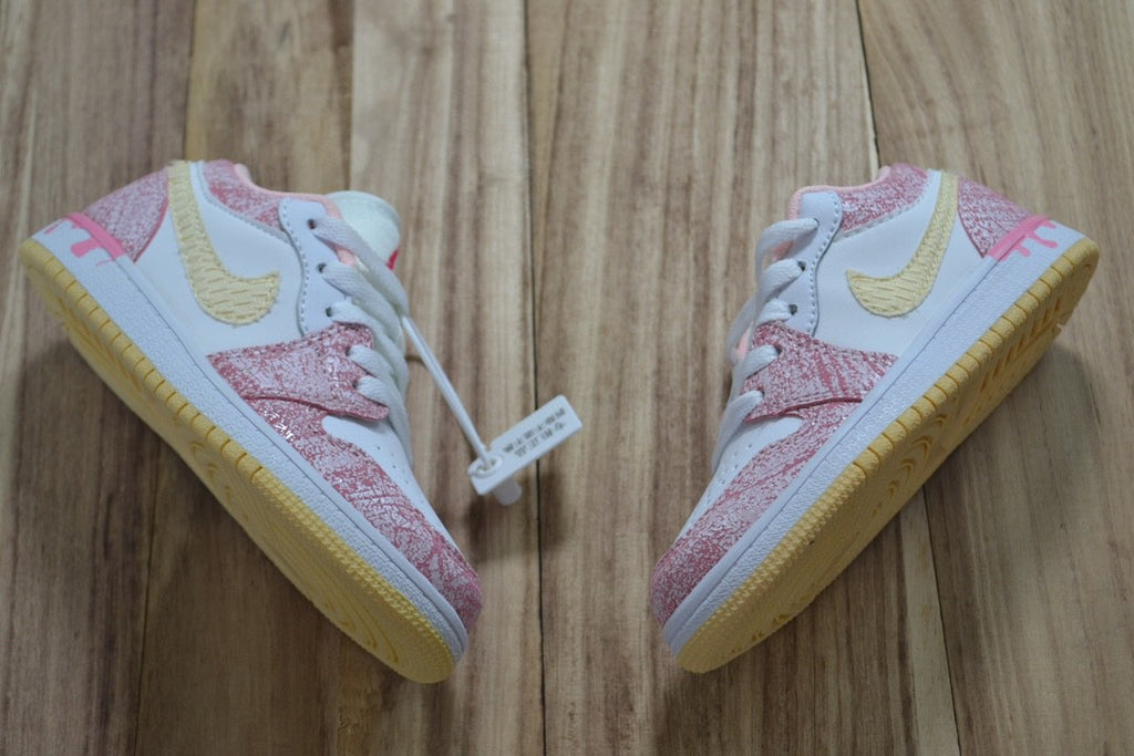 Qiaoyi low-top shoelaces" white, pink"