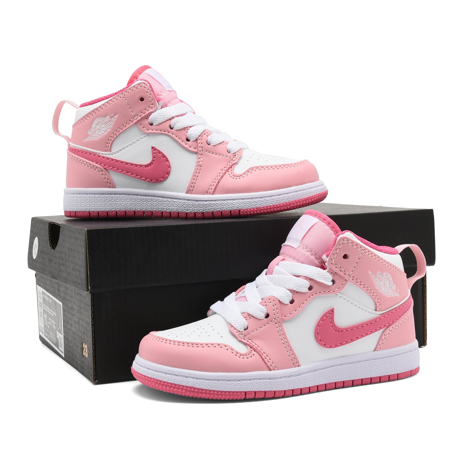 AJ-127" white, pink"