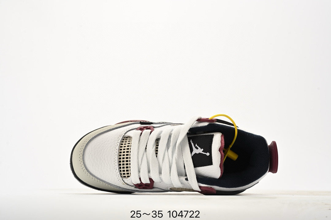 Joe 4 air cushion high quality children's shoes " white, deep red"