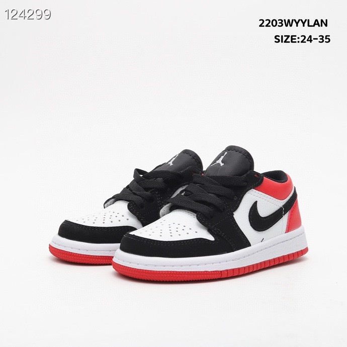 Joe 1 low-top lace-up sneakers" white, black, orange"
