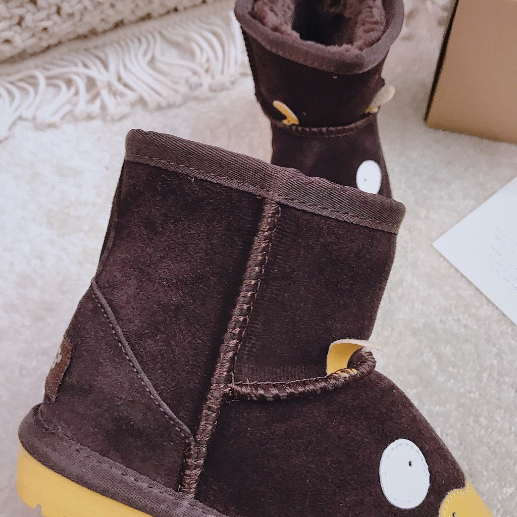 UGG children's shoes cartoon series" dark brown"