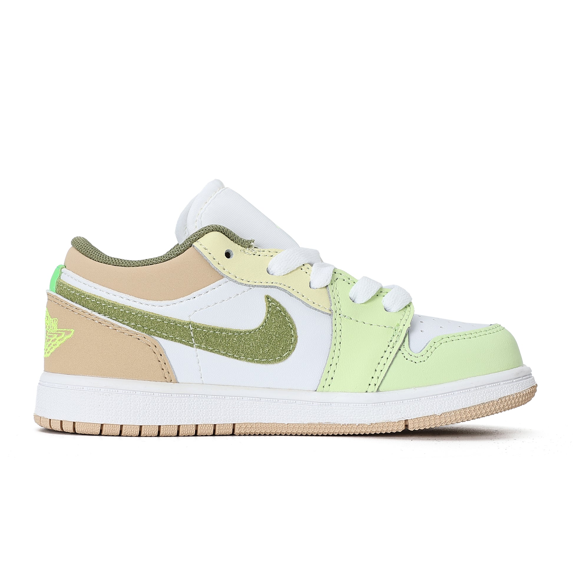 Joe 1 Low Top" white, lime green, olive green"