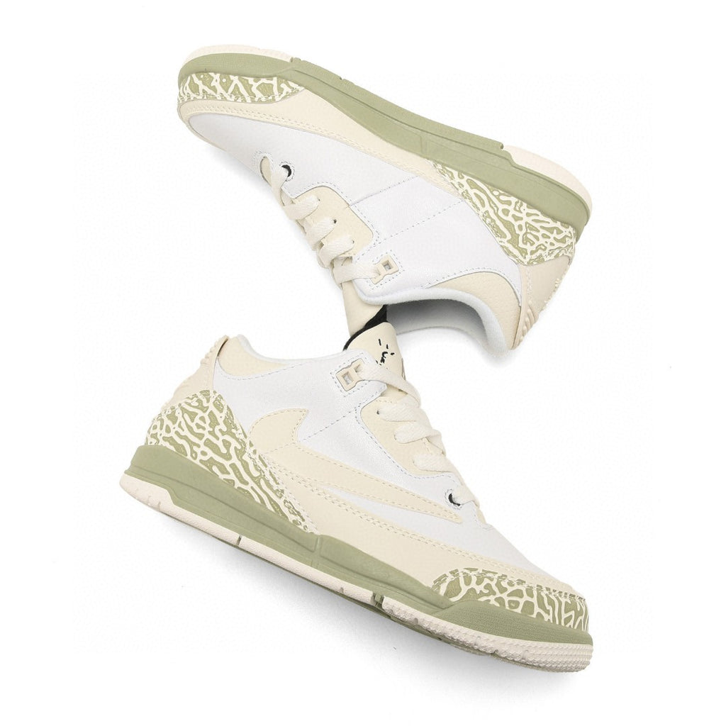 Jordan AJ3 children's shoes" white, cream, mint green"