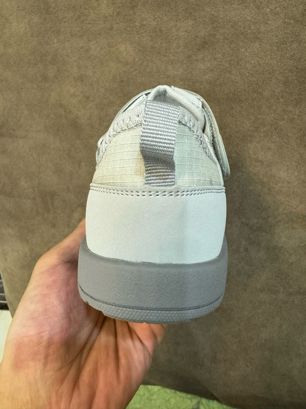 N3205 Velcro River Tracing Children's Sandals"  grey and off-white/light grey"
