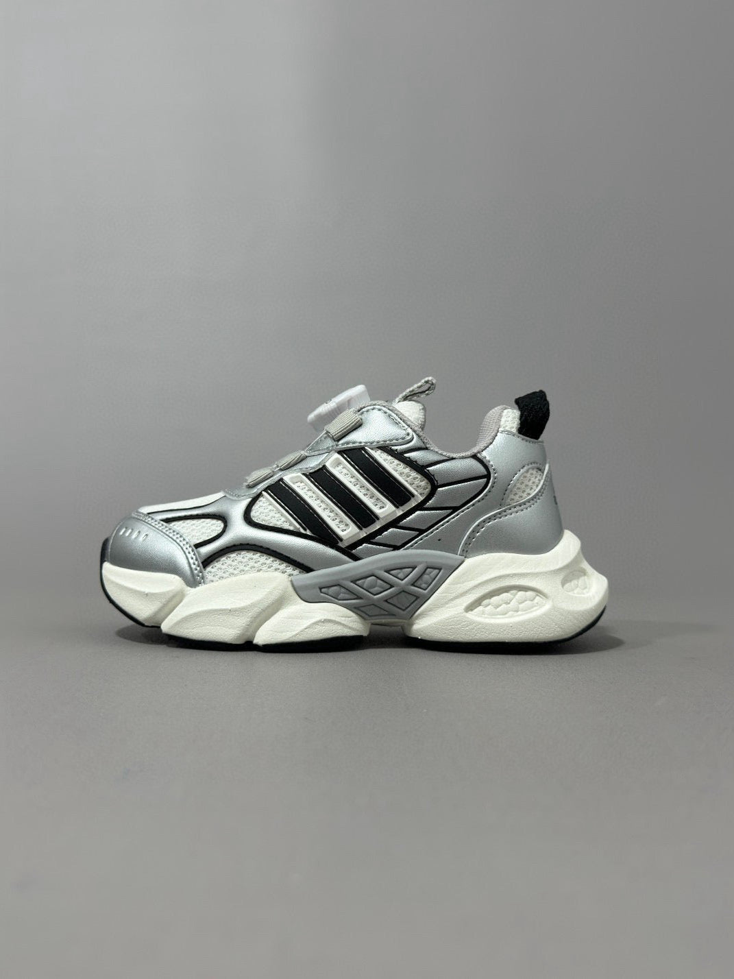 Adidas runner dad shoes" silver"