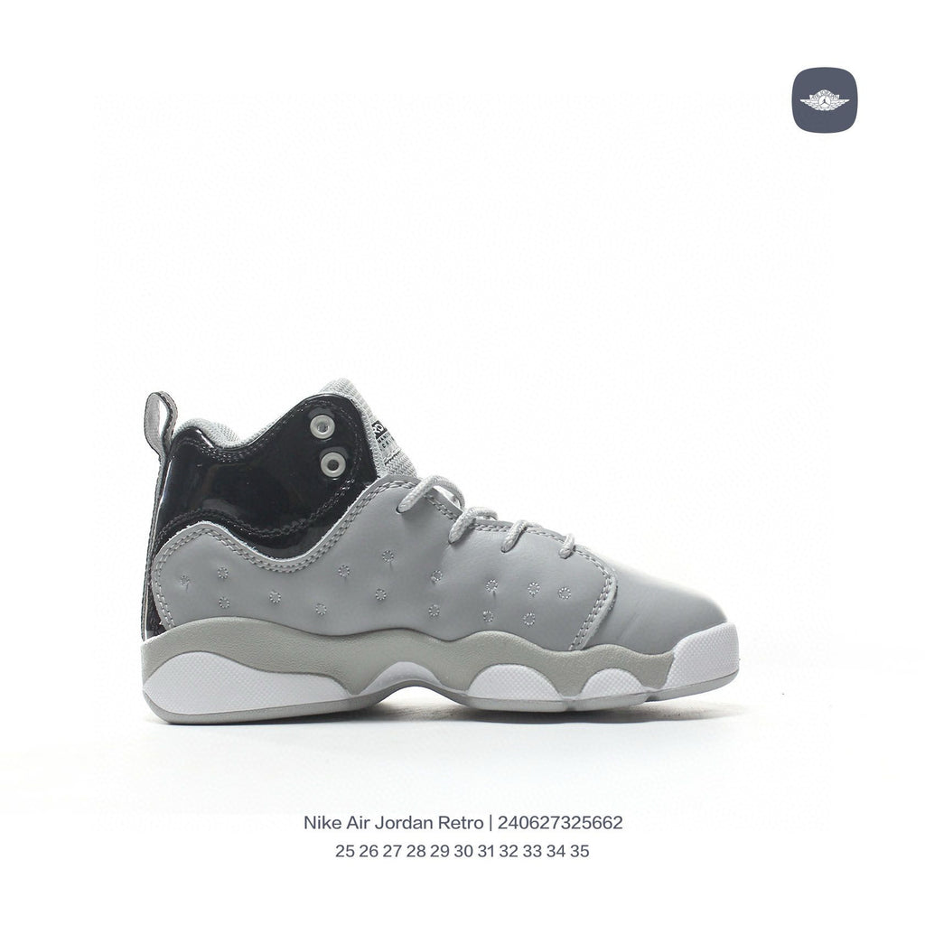 AJ13-1/split leather'  gray, black"