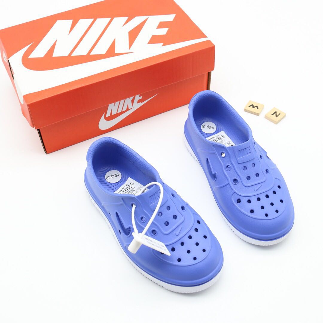 Nike Air Force Hole Shoes Beach Sandals" blue"