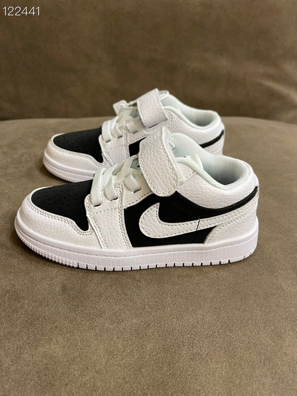 AIR JORDAN 1 low-top Velcro" white, black"