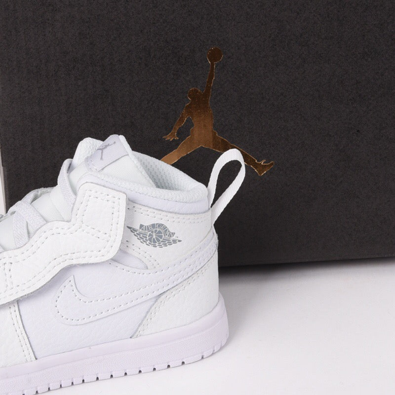 Jordan high top elastic band"  white"