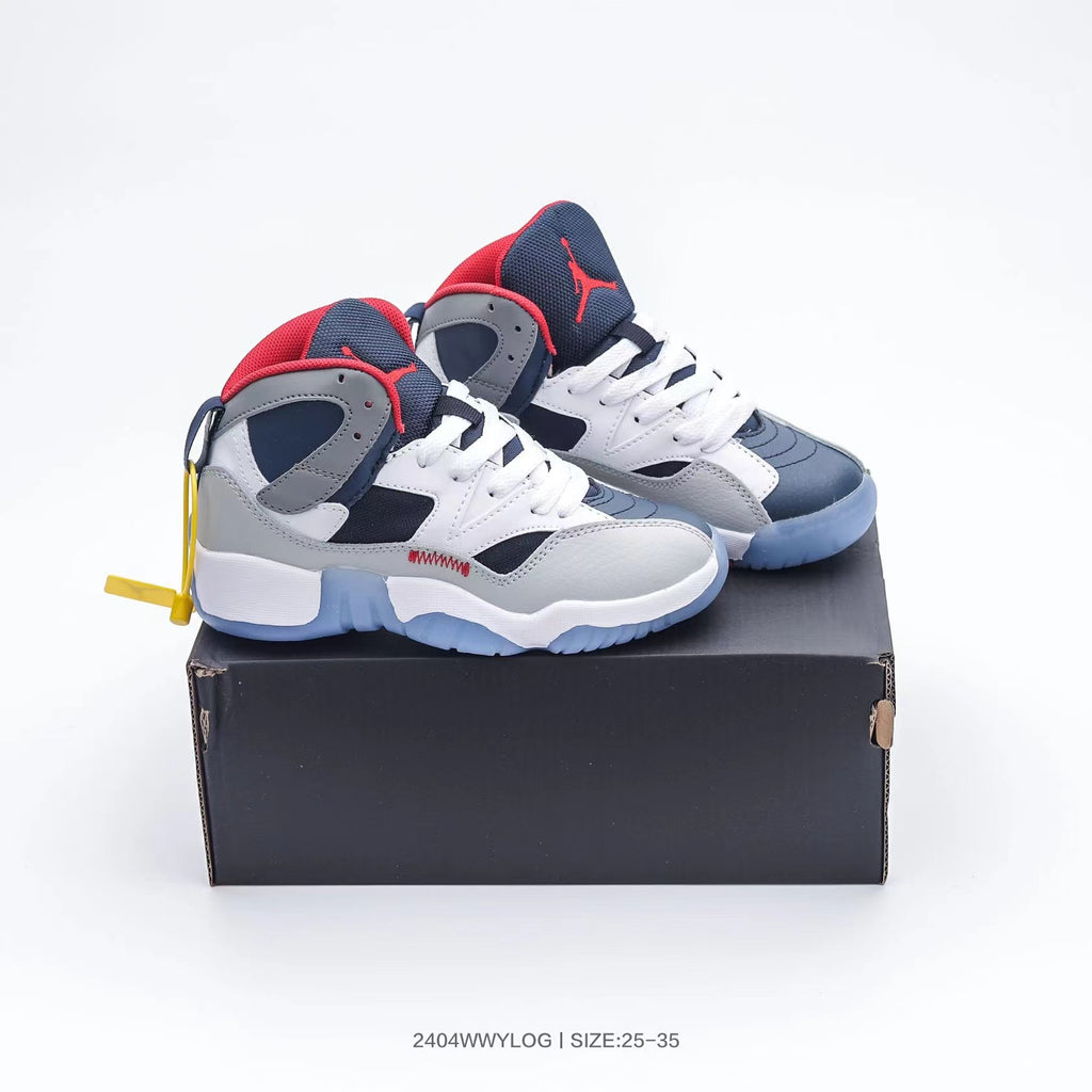 Jordan 612 series" white, grey, blue"