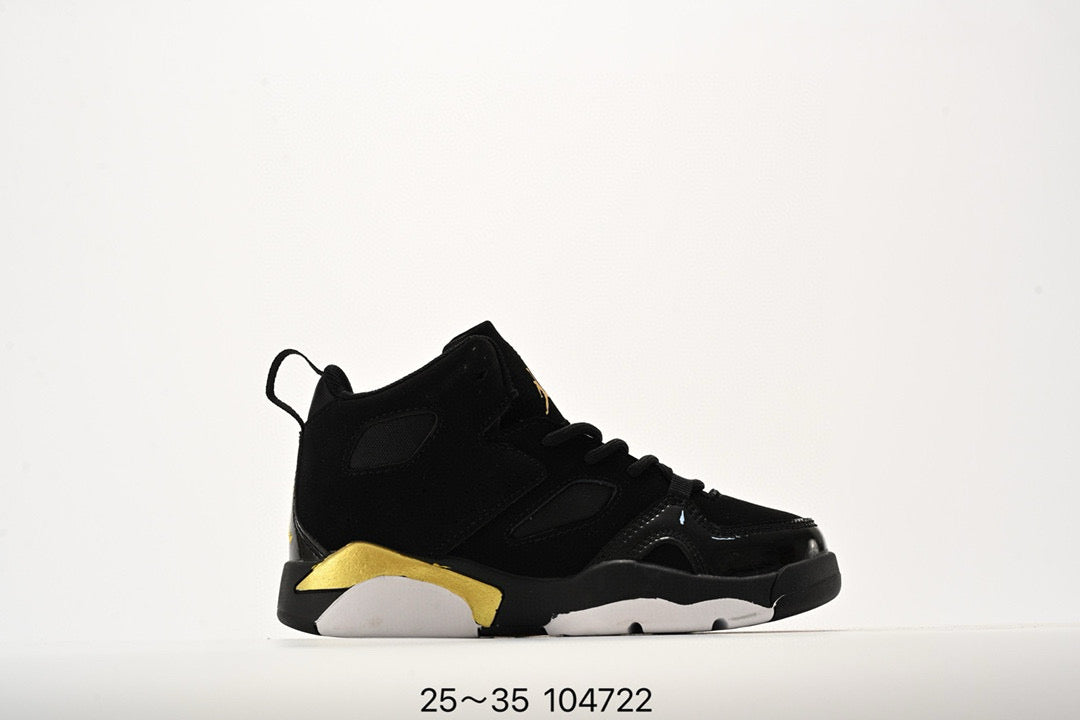 Jordan Fltclb91 series basketball shoes" black, gold"