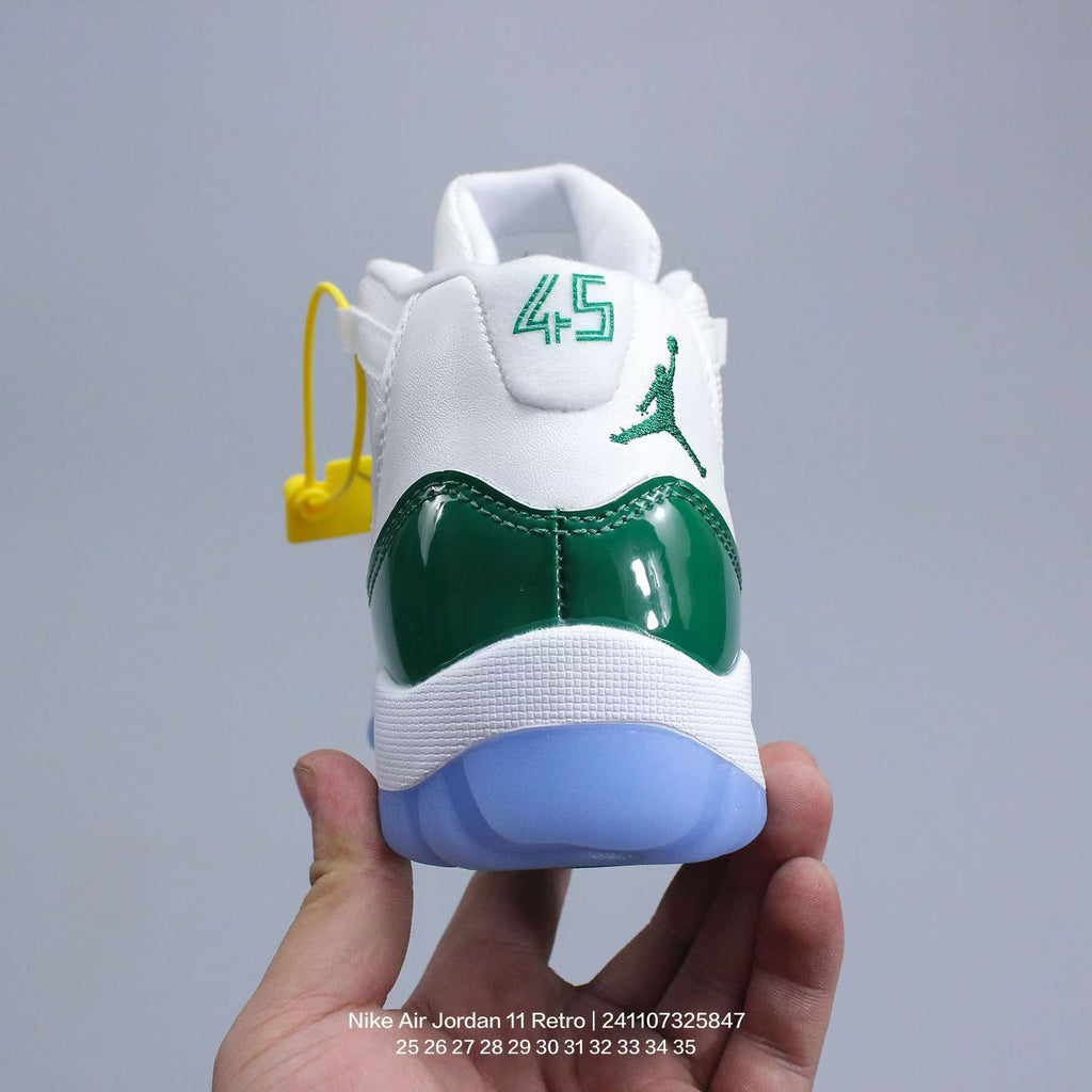 Joe 11 high-top high-quality children's shoes" basketball" white, green"