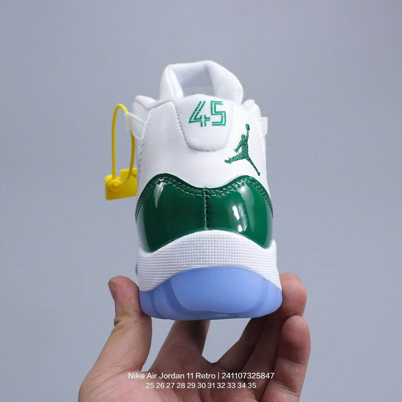 Joe 11 high-top high-quality children's shoes" basketball" white, green"