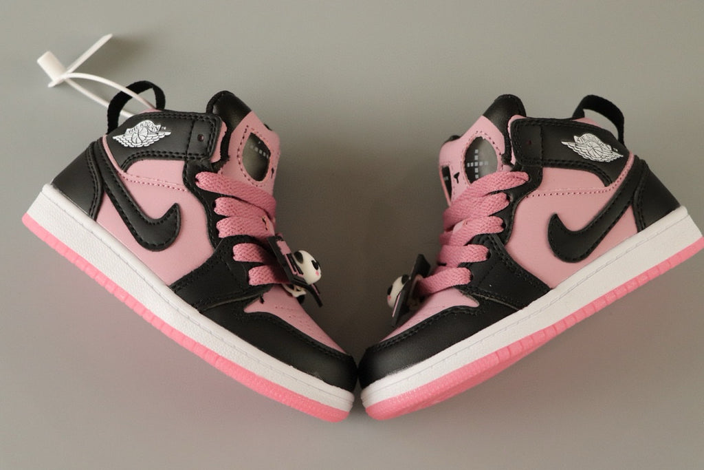 AJ Jordan Panda Light Shoes" black, pink"